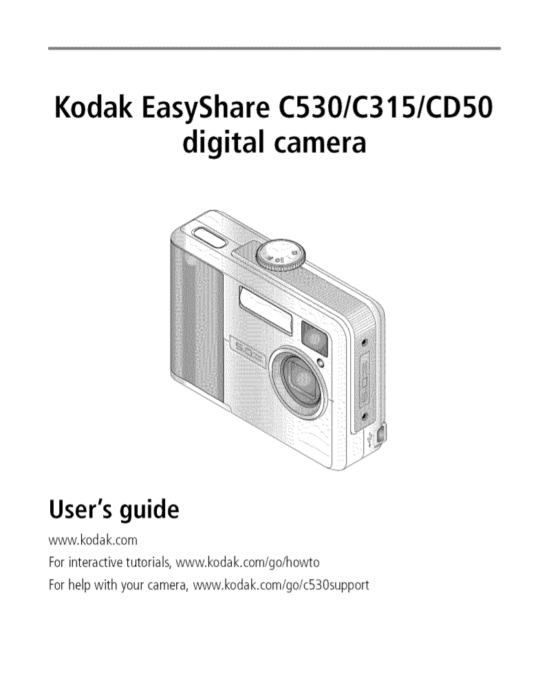 Download free pdf for Kodak EasyShare C315 Digital Camera manual