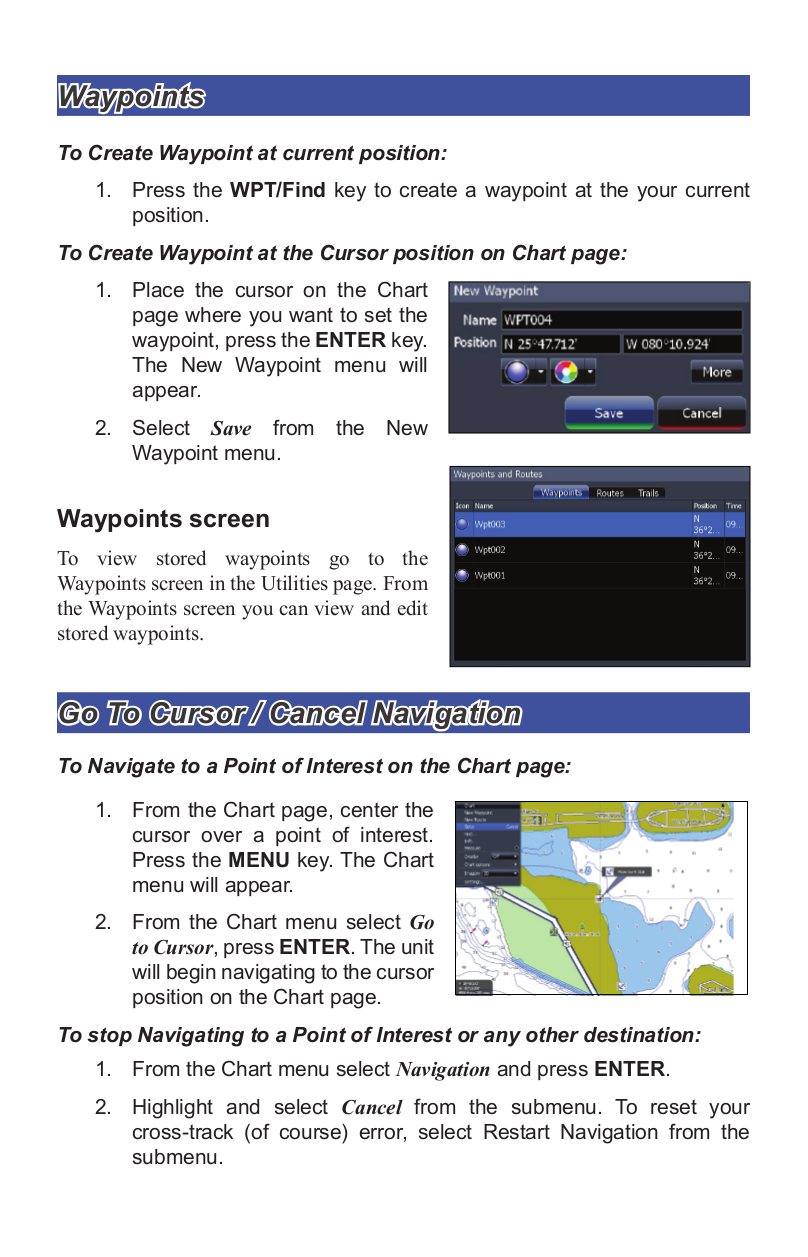 PDF manual for Lowrance GPS HDS7