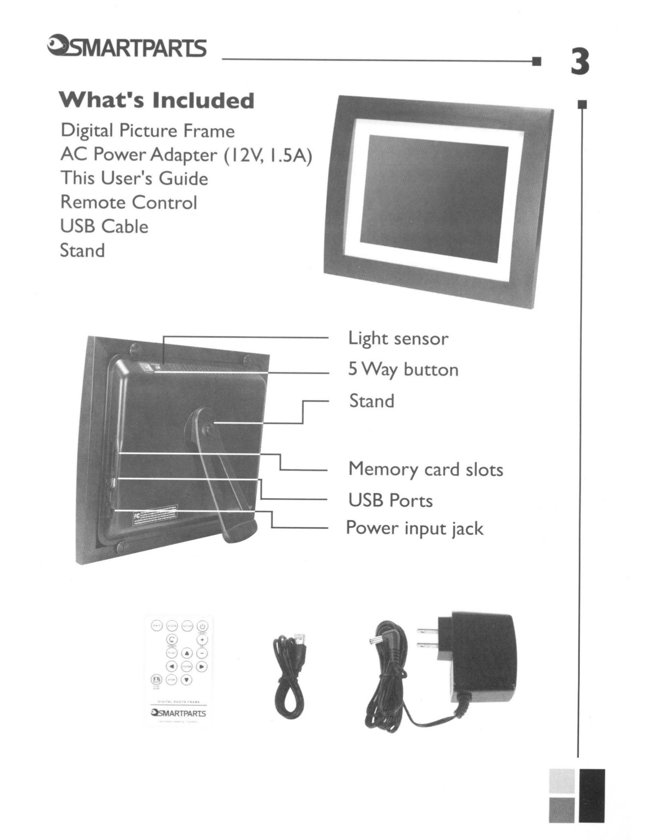 PDF manual for Smartparts Digital Photo Frame Syncpix SPX12