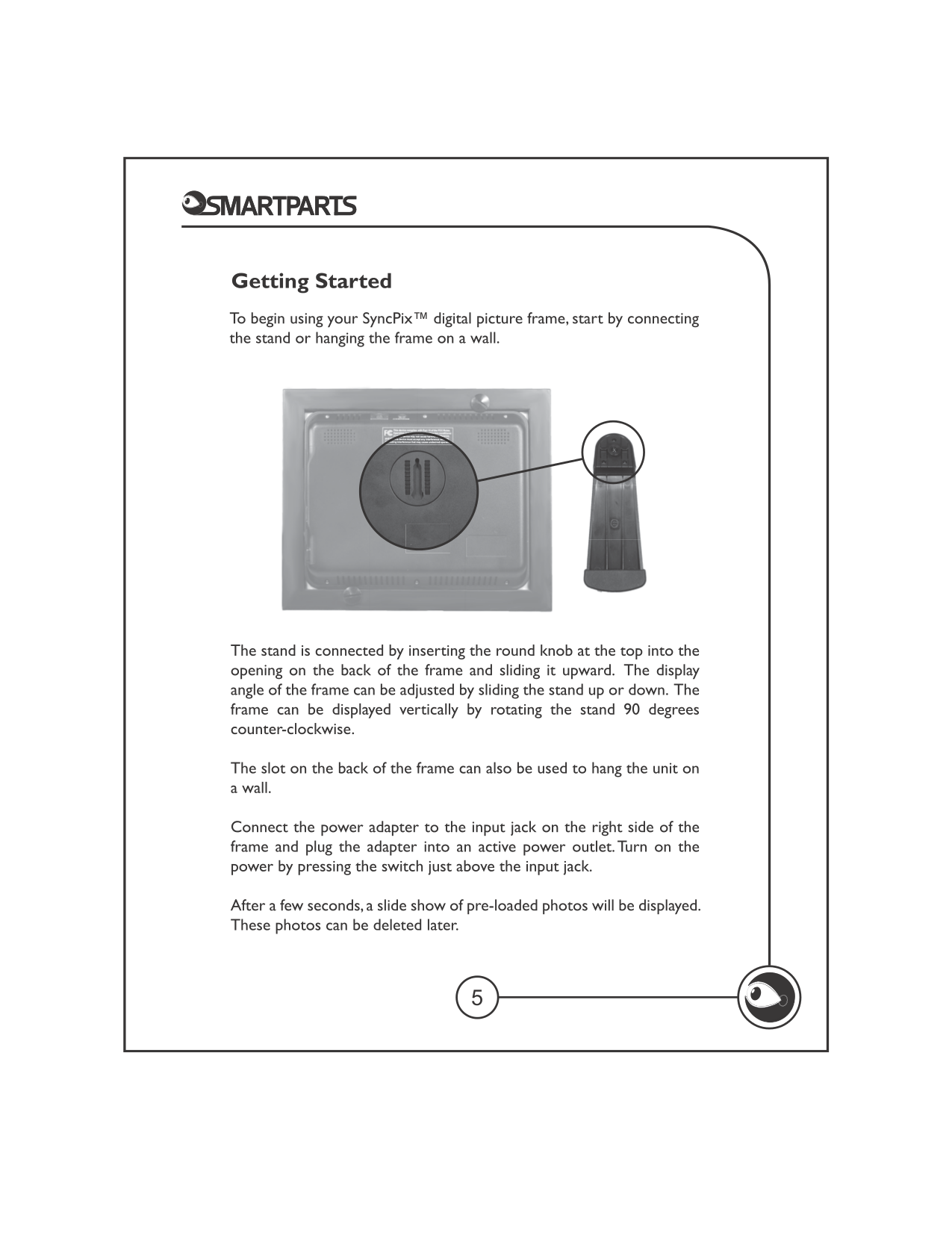 PDF manual for Smartparts Digital Photo Frame Syncpix SPX12