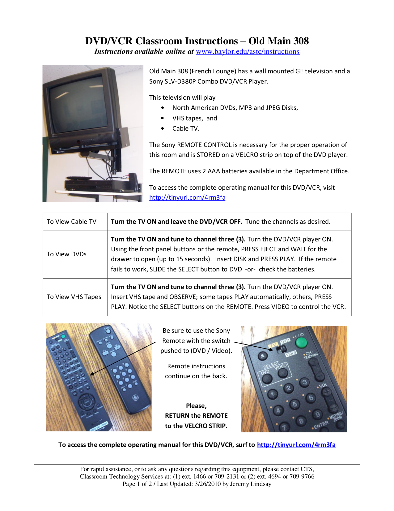 PDF manual for Sony DVD Players SLV-D380P