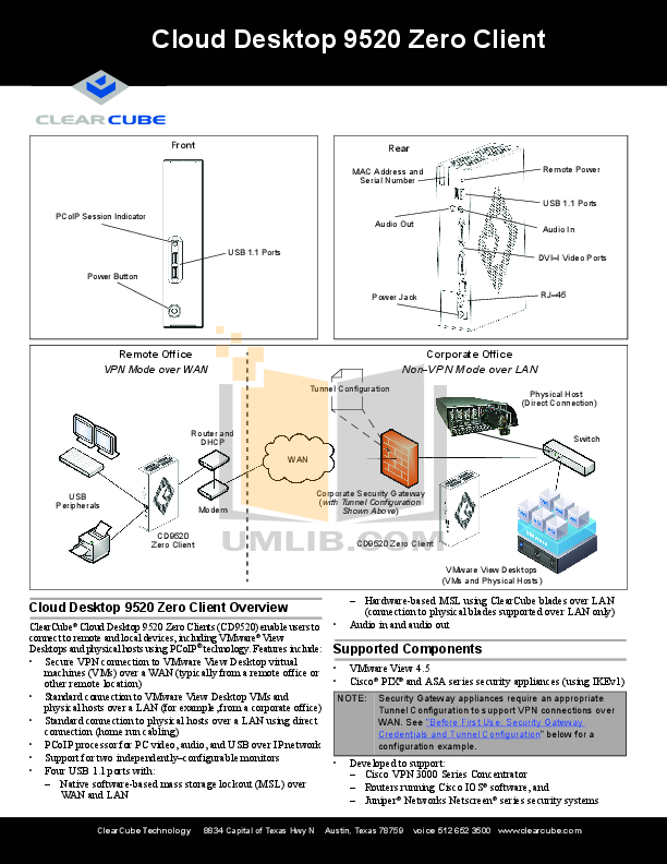 pdf for Clearcube Other I8330 Remote Interfaces manual