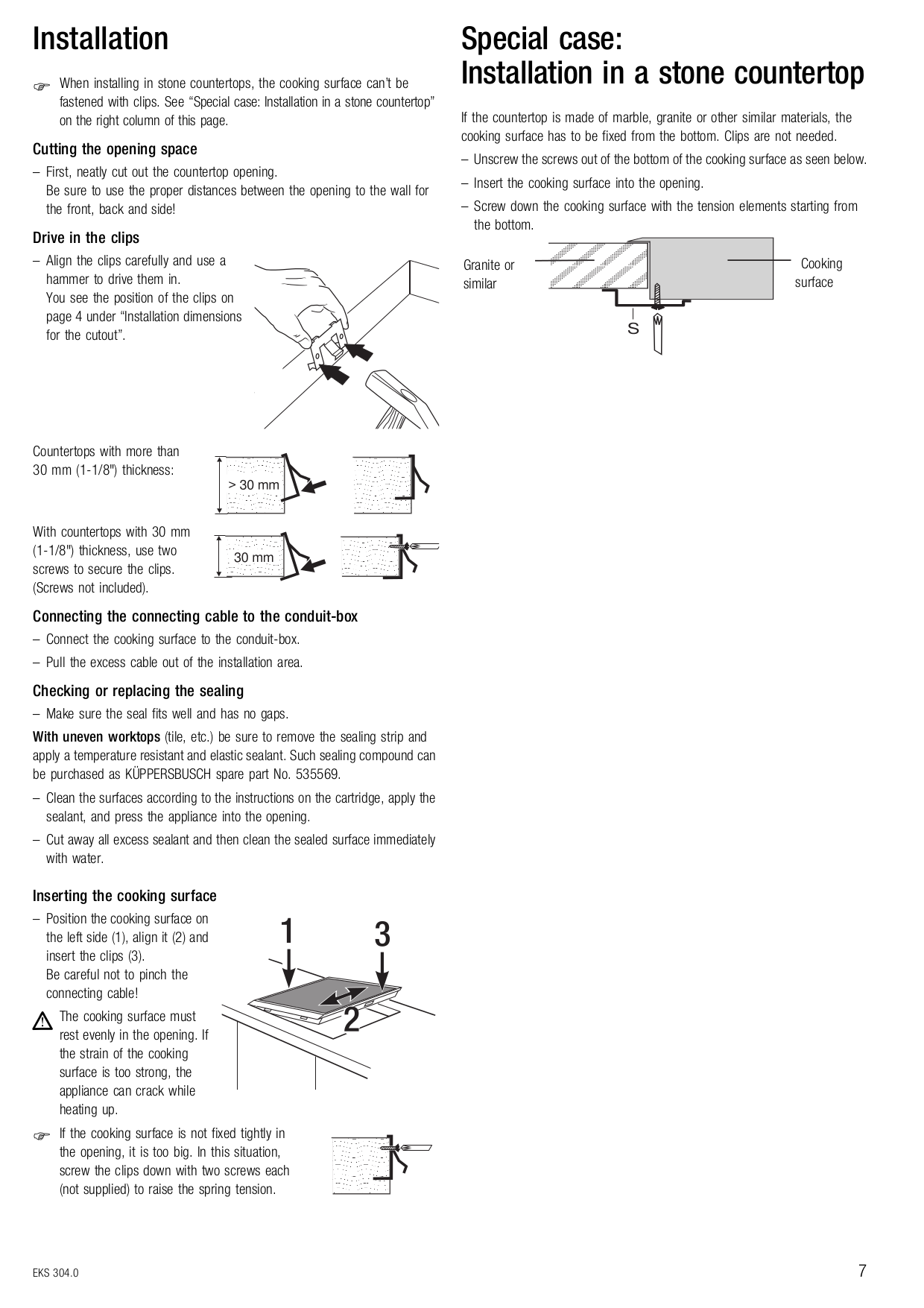 PDF manual for Kuppersbusch Oven EEB 6500.0