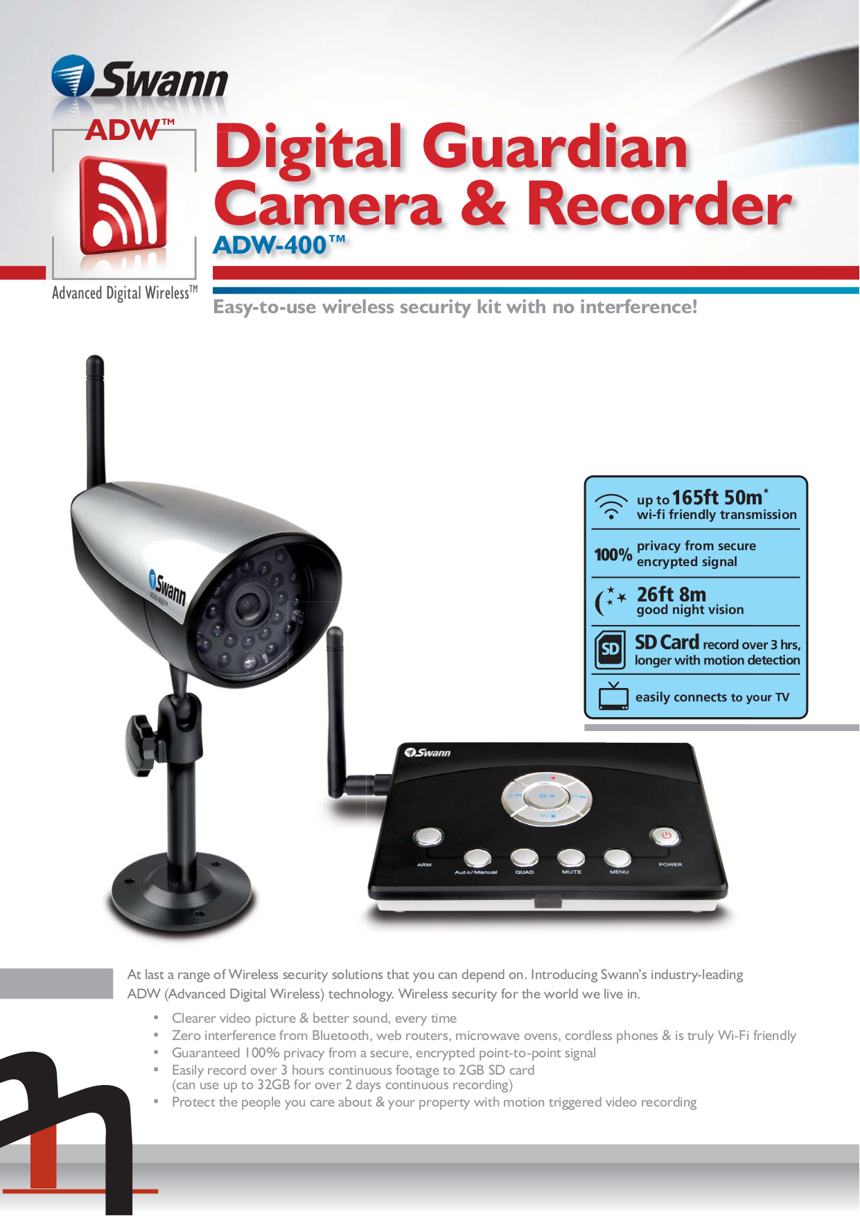Pdf manual for swann security camera sw344 dwd