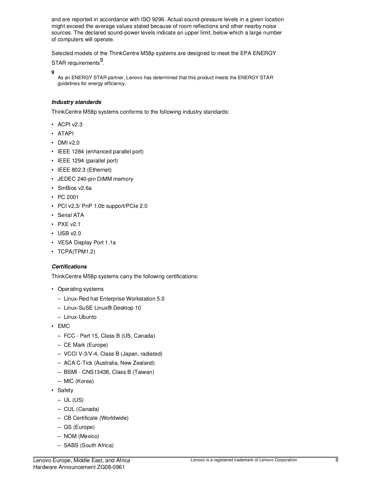 PDF manual for Lenovo Desktop ThinkCentre M58p 7479