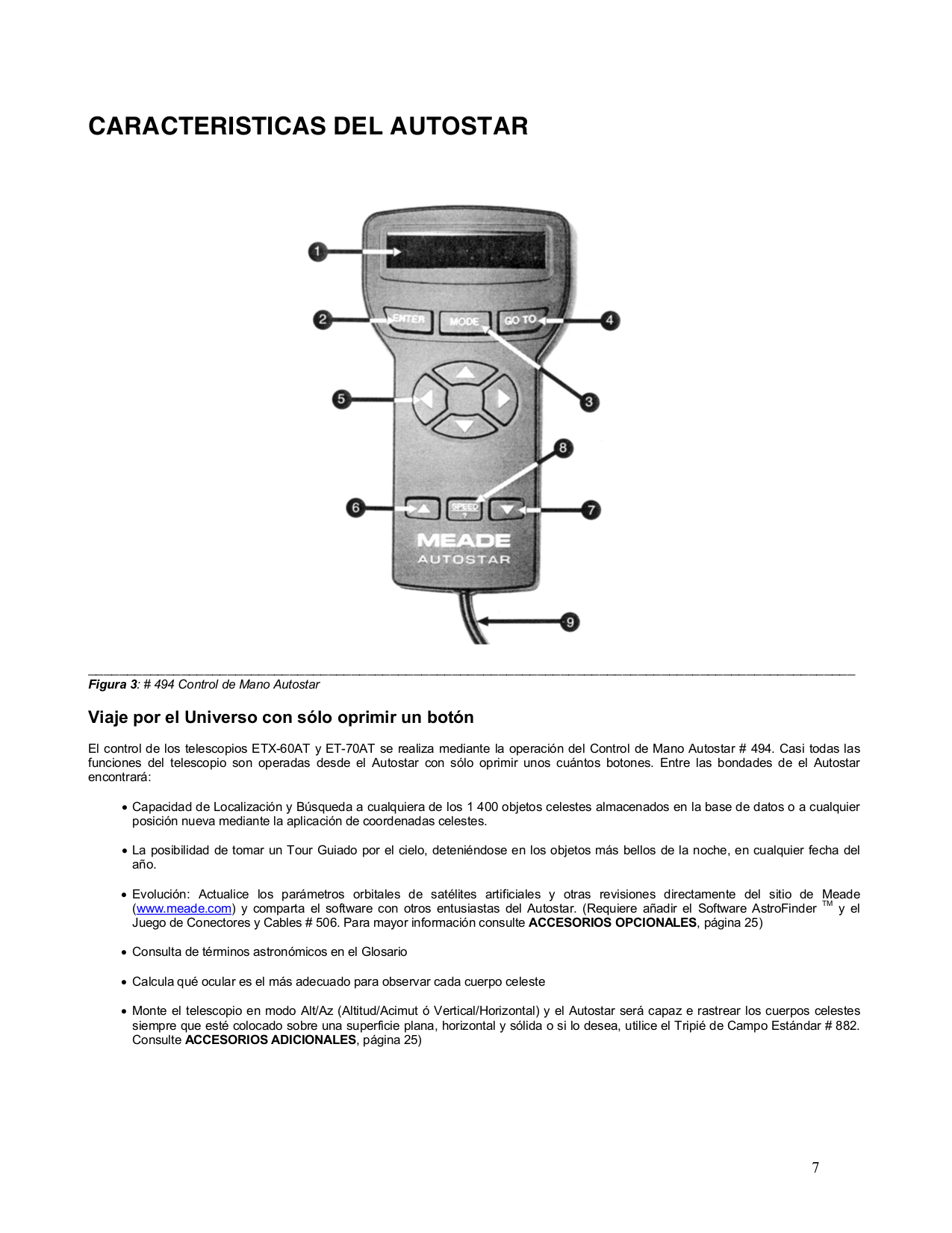 PDF manual for Meade Telescope ETX-70AT