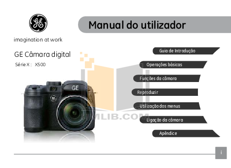 Download free pdf for GE X500 Digital Camera manual