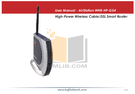 Pdf Manual For Buffalo Wireless Router Wzr Hp G300nh