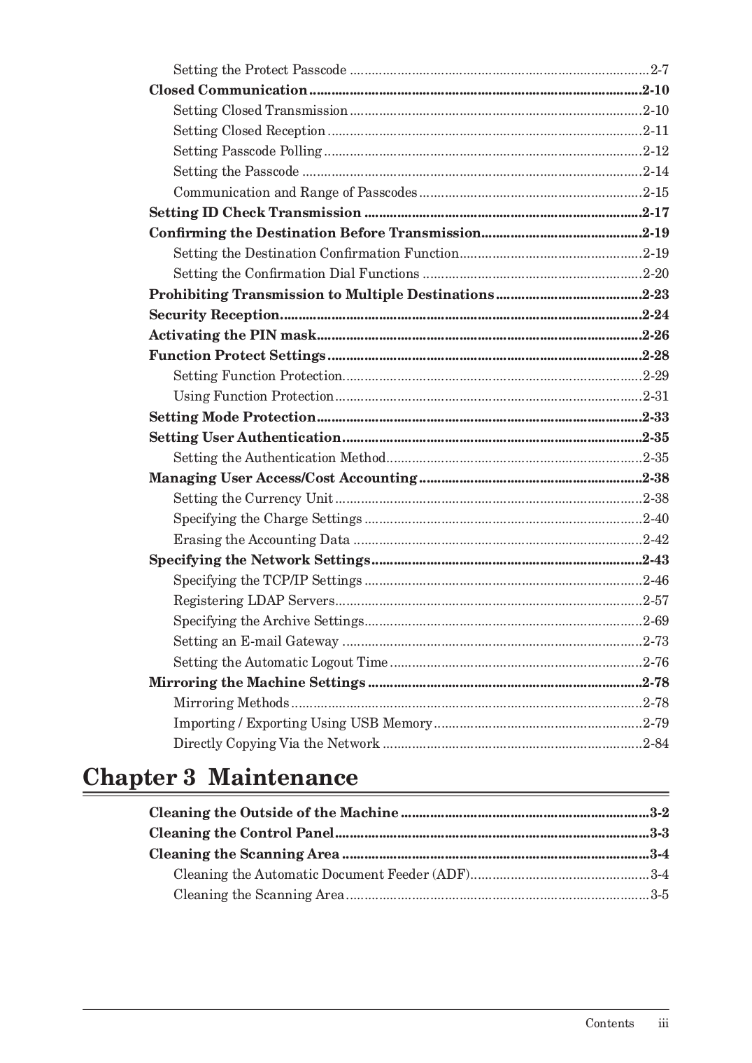 PDF manual for Muratec Copier MFX-2050