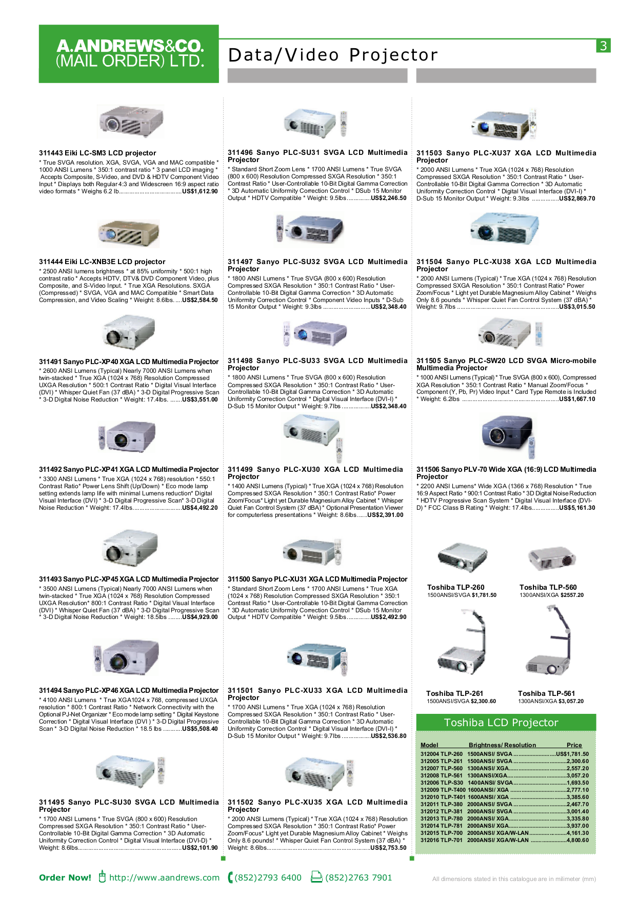 PDF manual for Sharp Projector Notevision PG-M15S