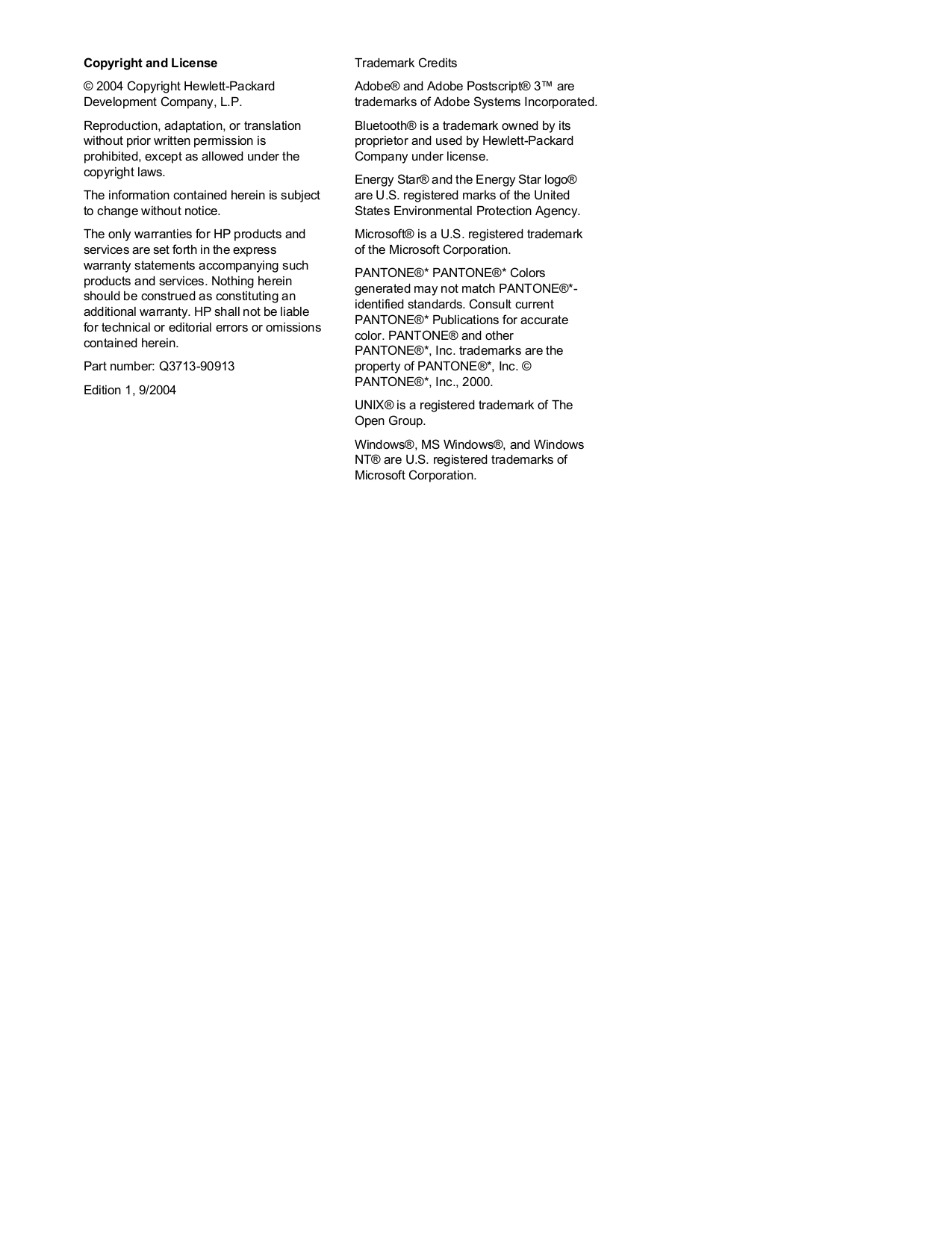 PDF manual for HP Printer D640