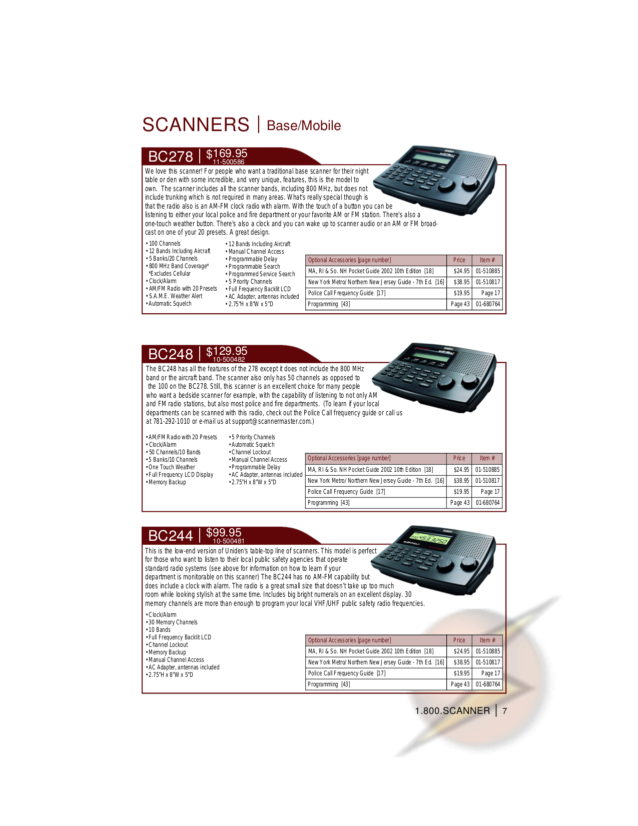 PDF manual for Uniden Scanner BC60XLT
