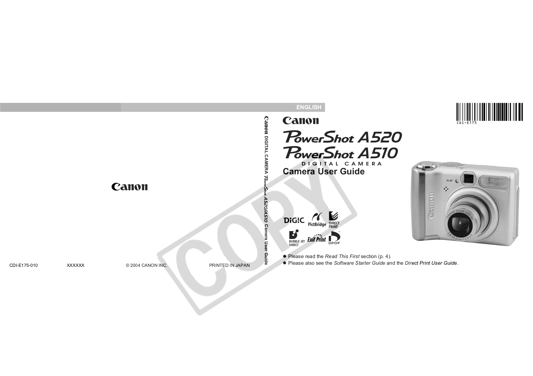 Download free pdf for Polaroid a520 Digital Camera manual