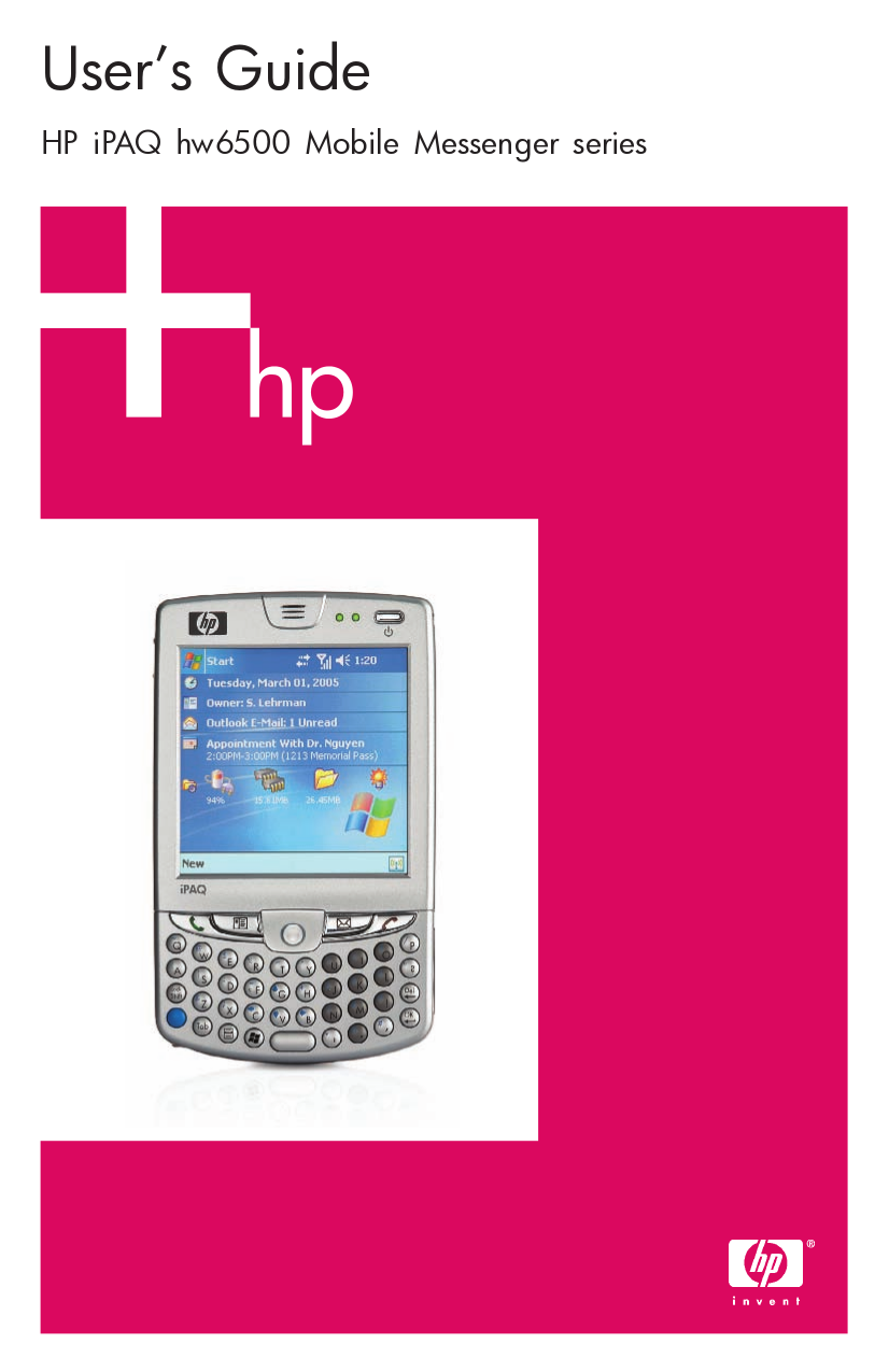 PDF manual for HP PDA iPAQ 114