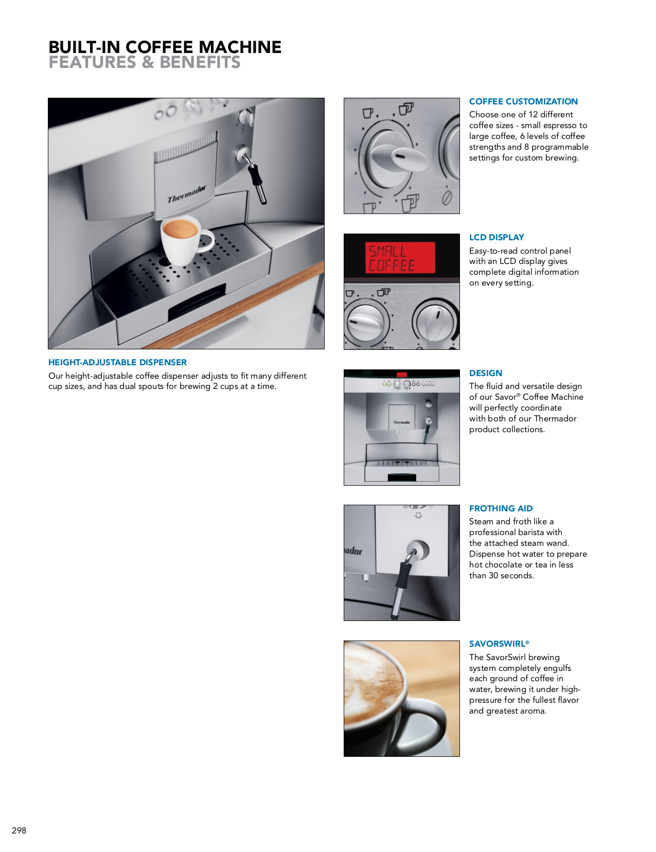PDF manual for Thermador Coffee Maker BICM24CS