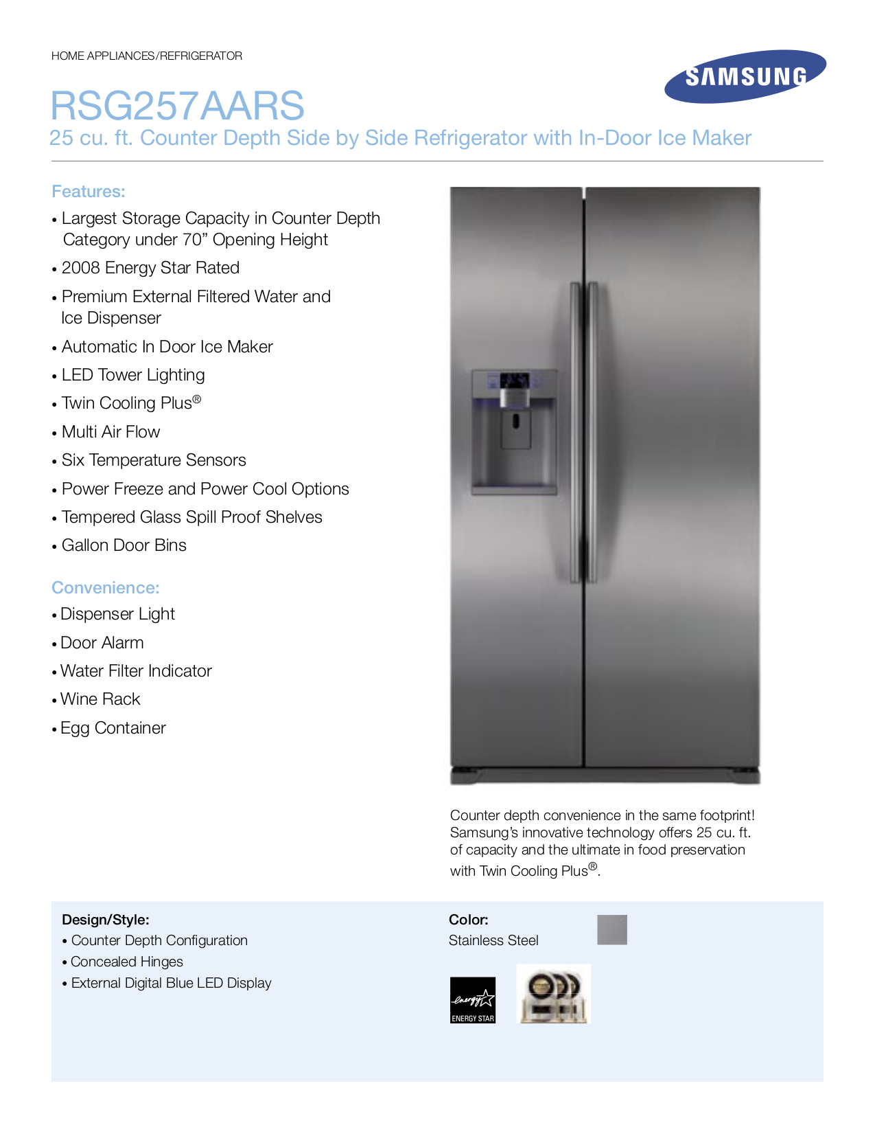 Refrigerator User Manual Samsung