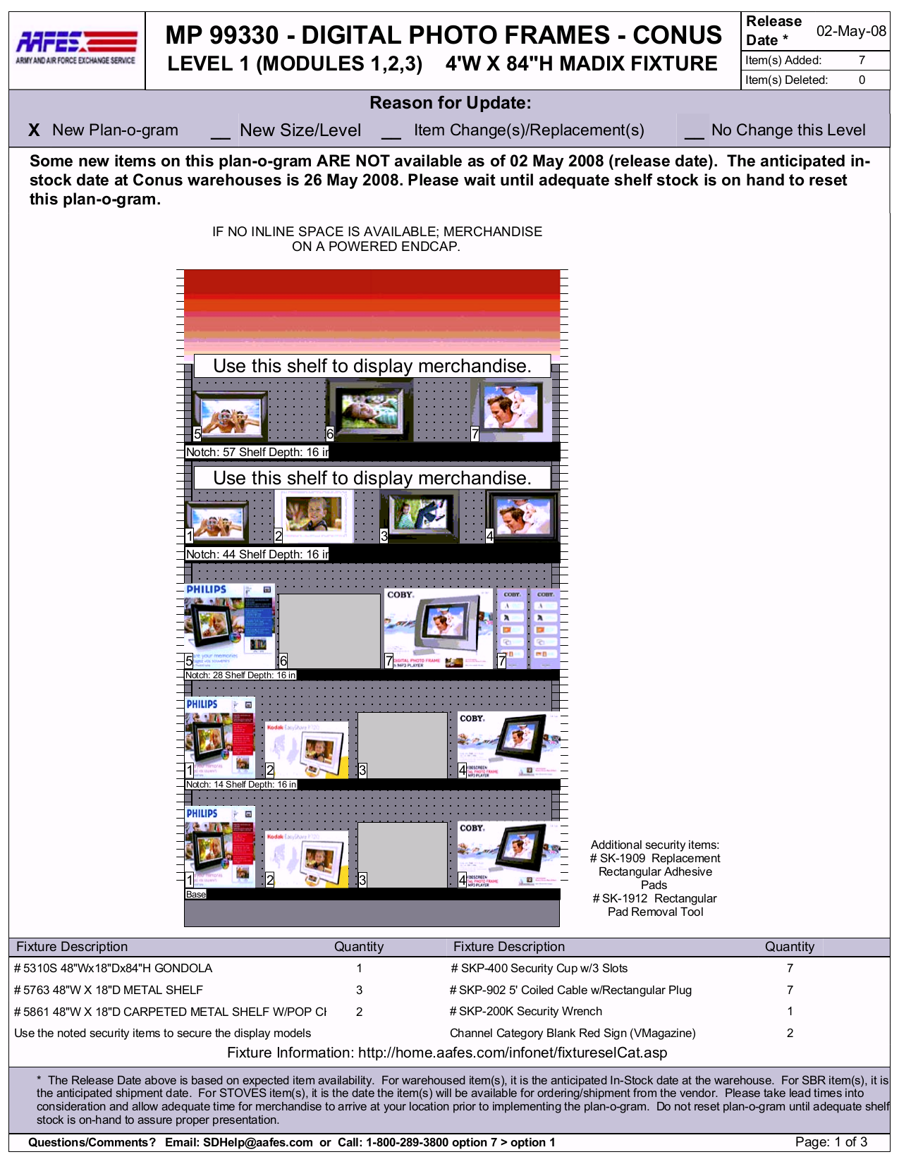 Download free pdf for Kodak EasyShare SV710 Digital Photo Frame manual