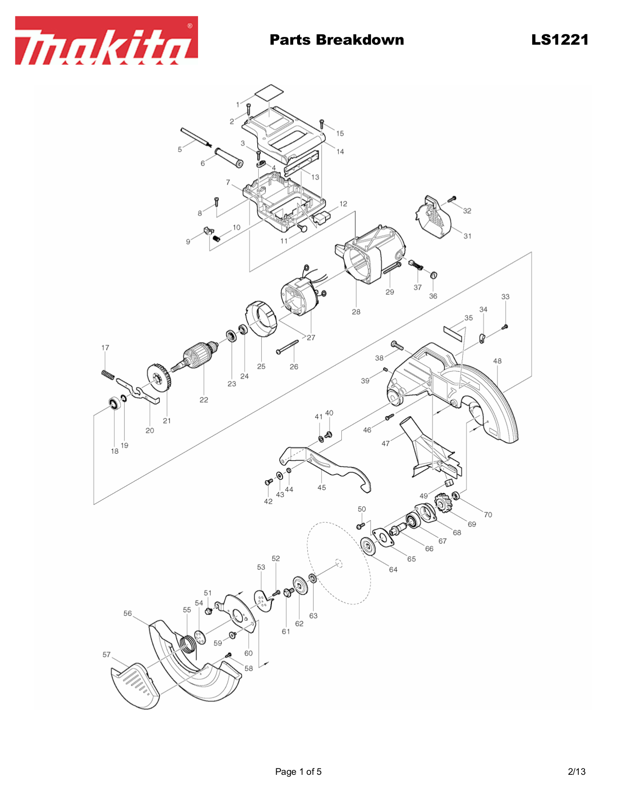 PDF manual for Makita Other LS1221 Miter Saw