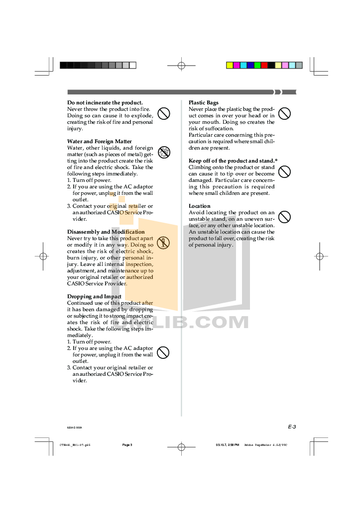 PDF manual for Casio Music Keyboard CTK-491