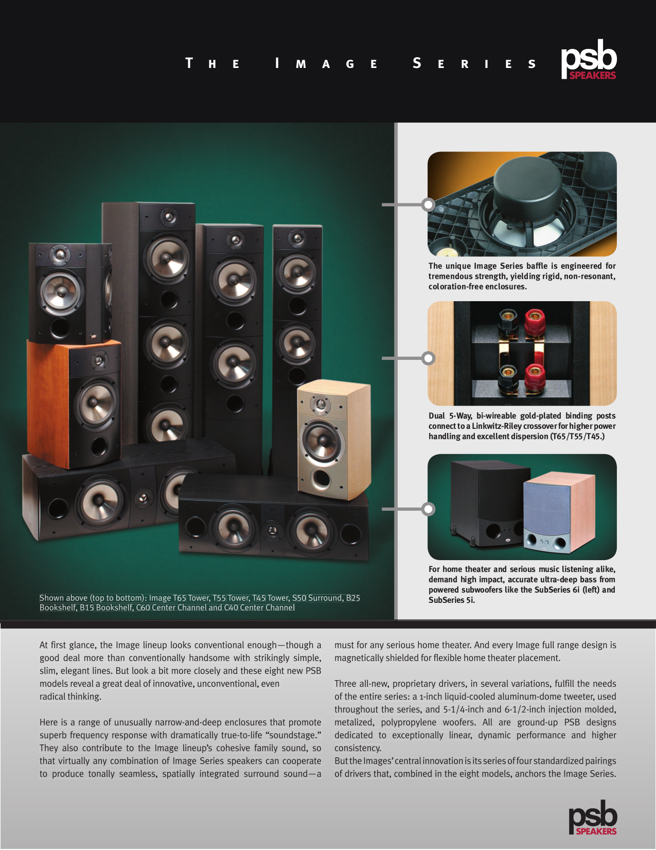 Download free pdf for PSB Image T45 Speaker manual