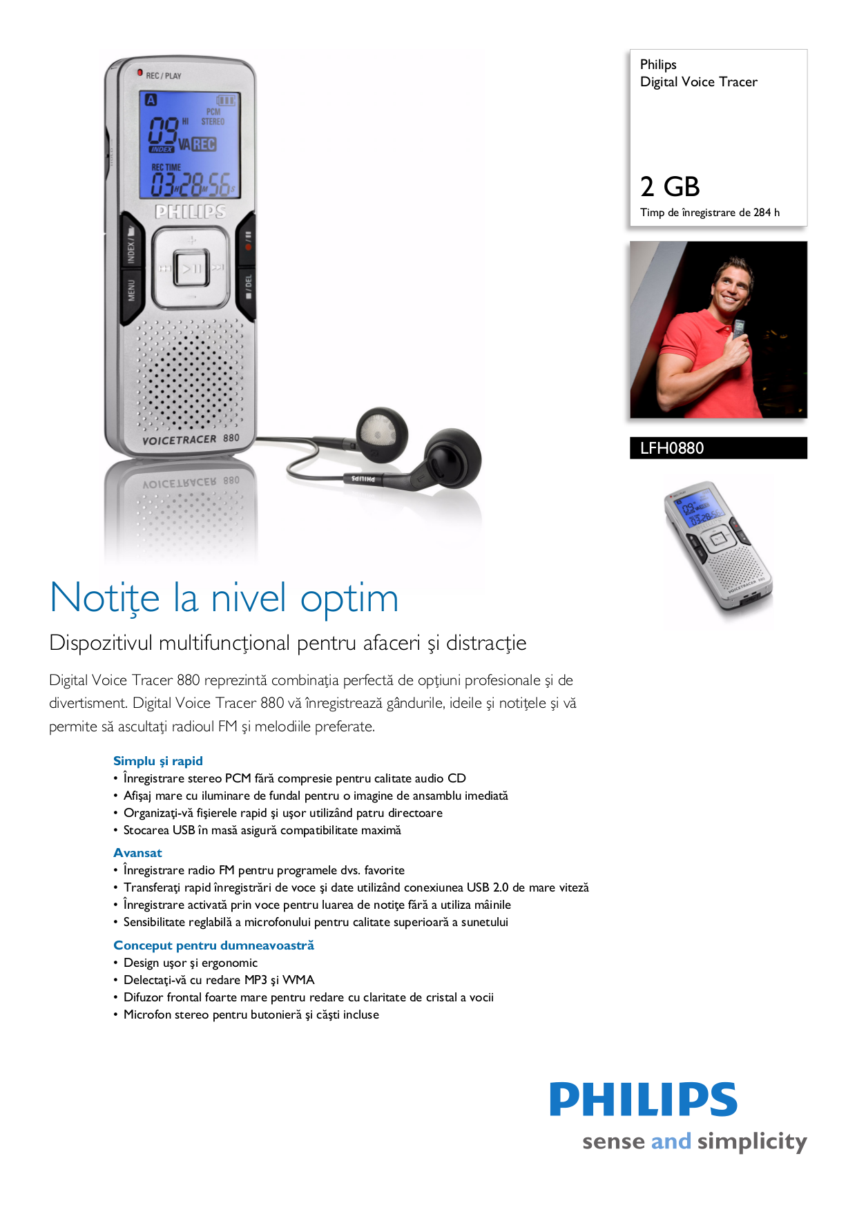 Download free pdf for Philips LFH0880 Voice Recorder manual