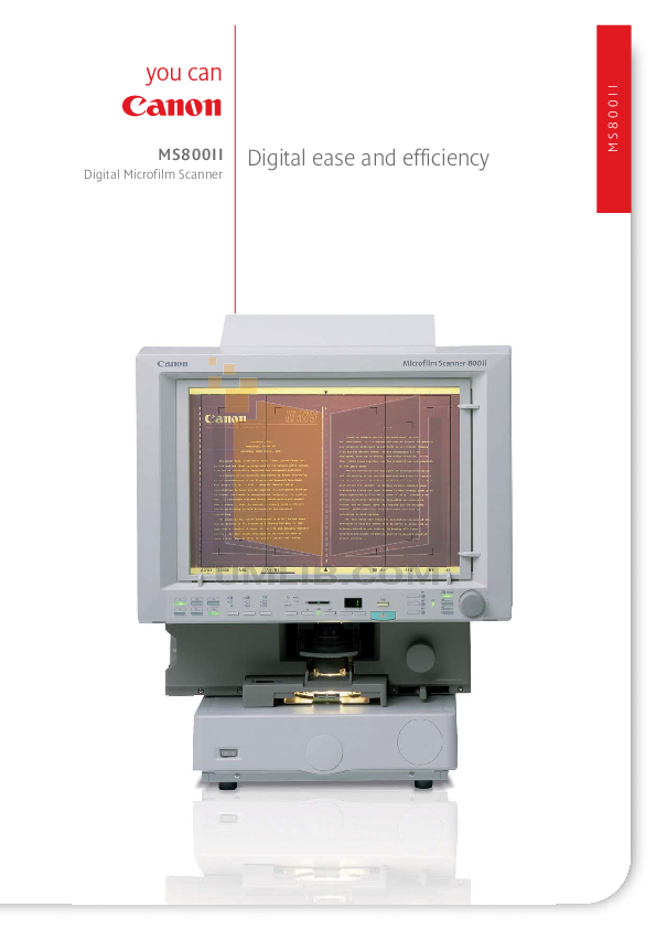 pdf for Canon Scanner MS-800II manual