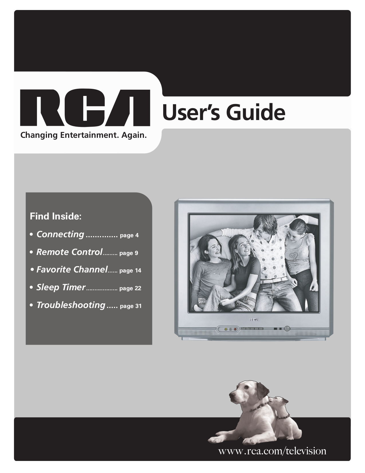 Download free pdf for RCA 20F420T TV manual