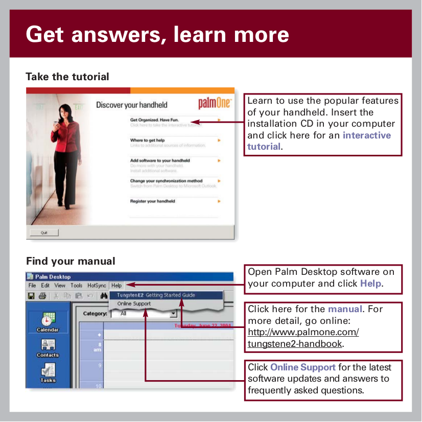 PDF manual for Palm PDA Tungsten E2