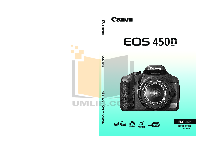 Download free pdf for Canon EOS 450D Digital Camera manual