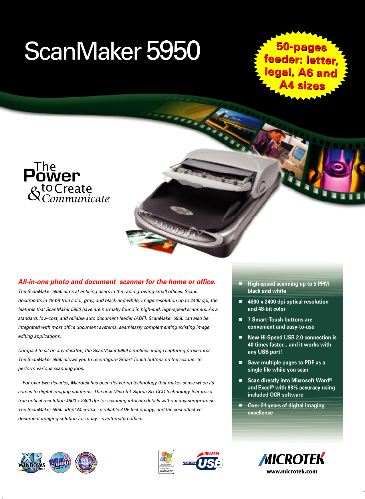 microtek scanmaster 5950