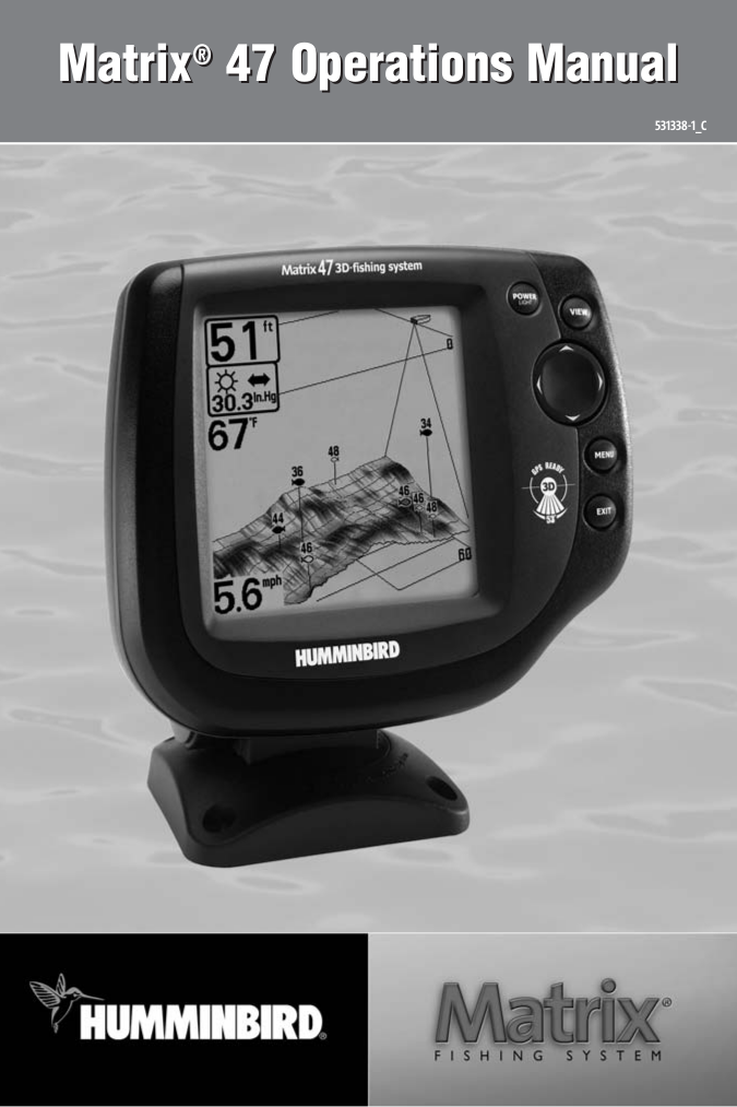Download free pdf for Humminbird Matrix 17 GPS manual