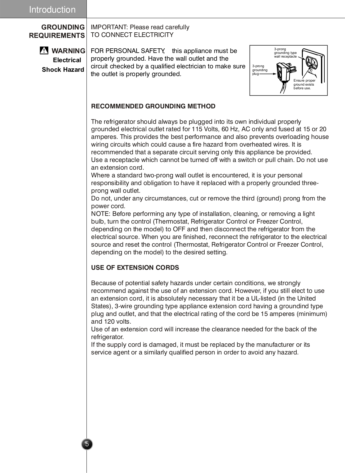 PDF manual for LG Refrigerator LRSC26923TT