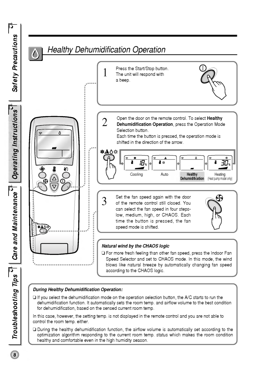 PDF manual for LG Air Conditioner LSJ07