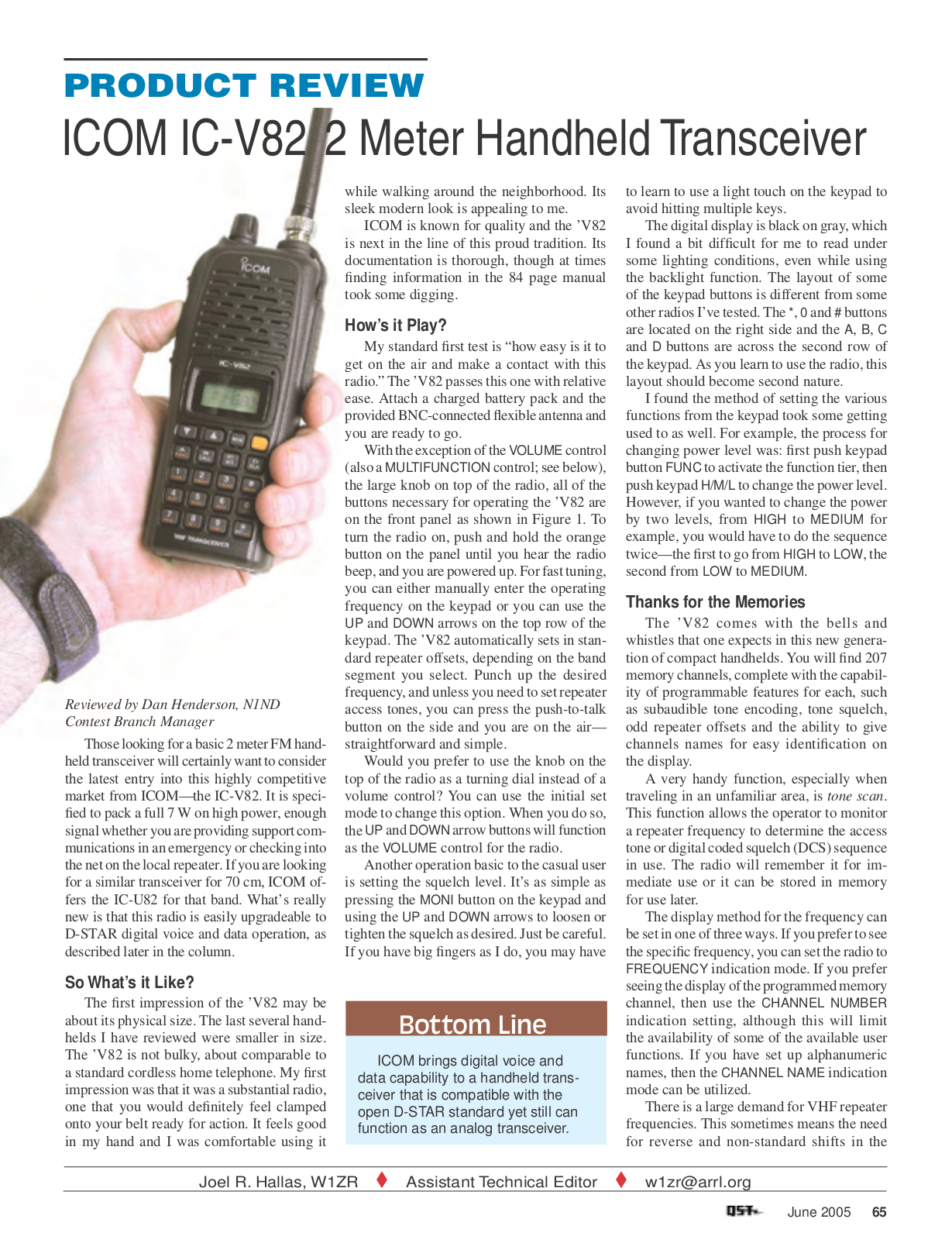 PDF manual for 2way Radio ICV82