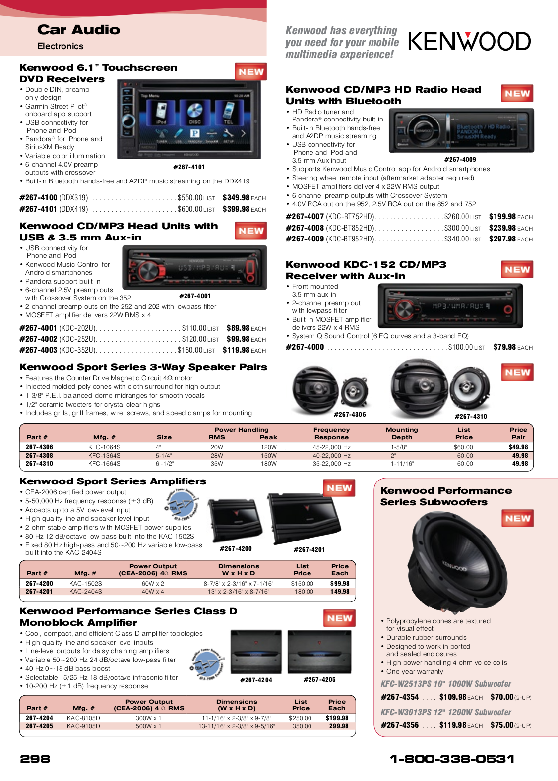 Download free pdf for Kenwood KDC-4009 Car Receiver manual