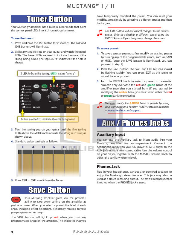 Better way to say this—just power up tone master pro and it's all in there. PDF manual for Fender Amp Mini Tone-Master