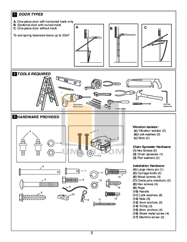 PDF manual for Chamberlain Other 3000 Garage Door Openers