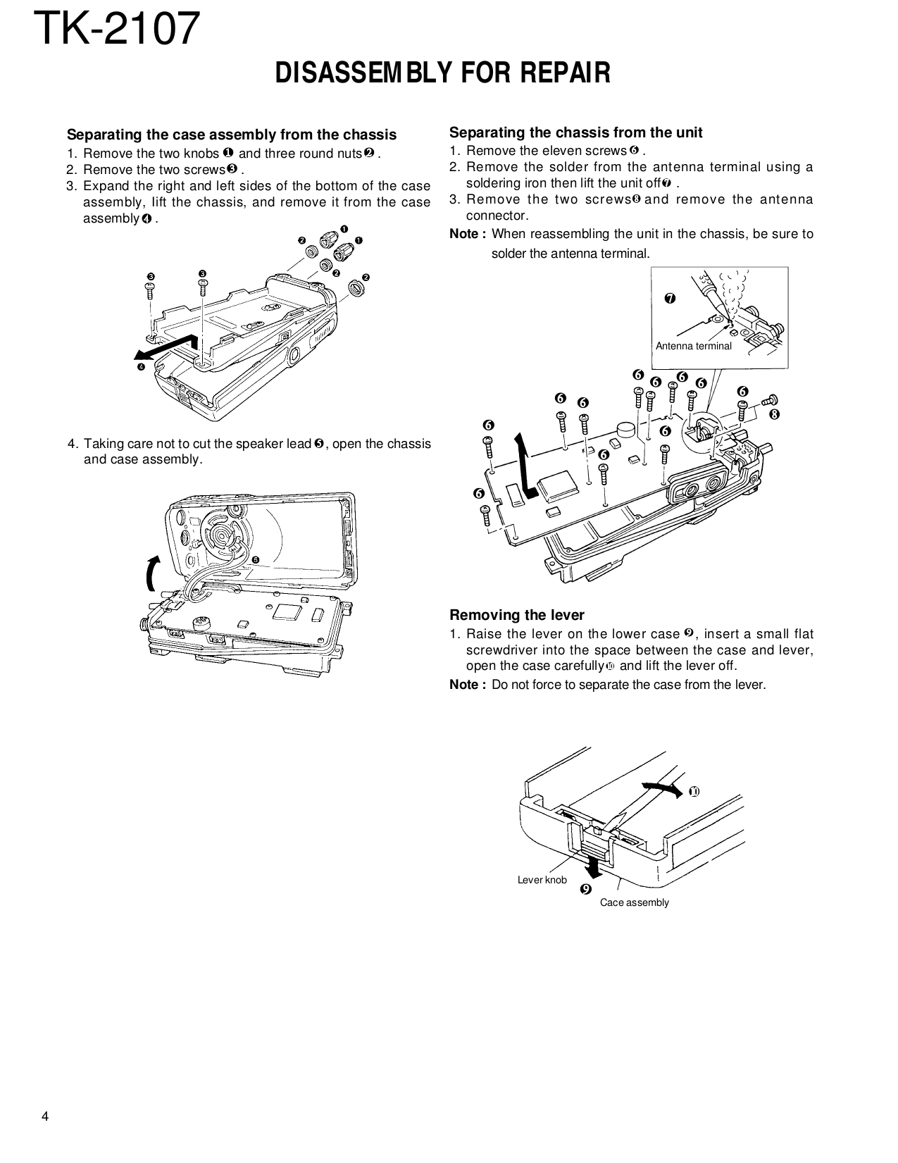 PDF manual for Kenwood Receiver VR-407