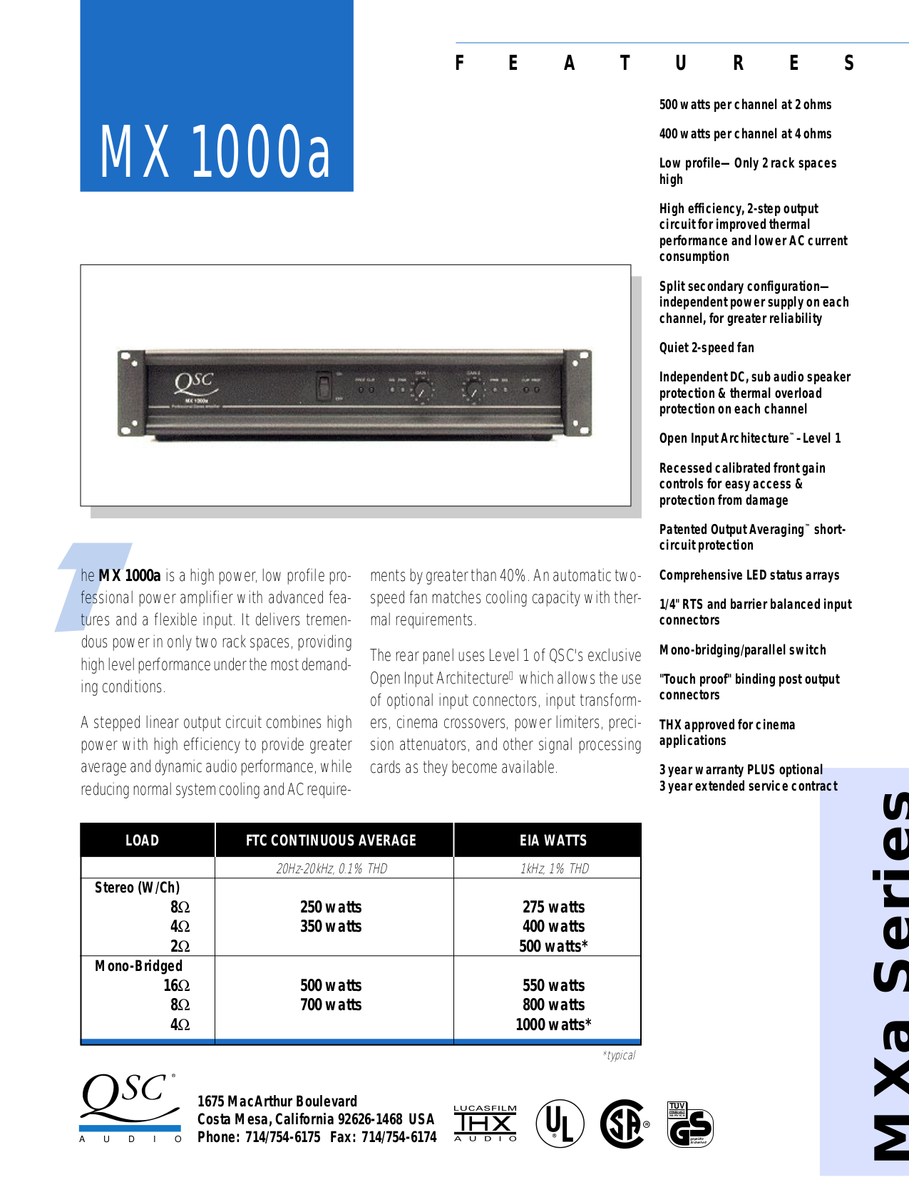 Download free pdf for Yamaha MX-800 Amp manual