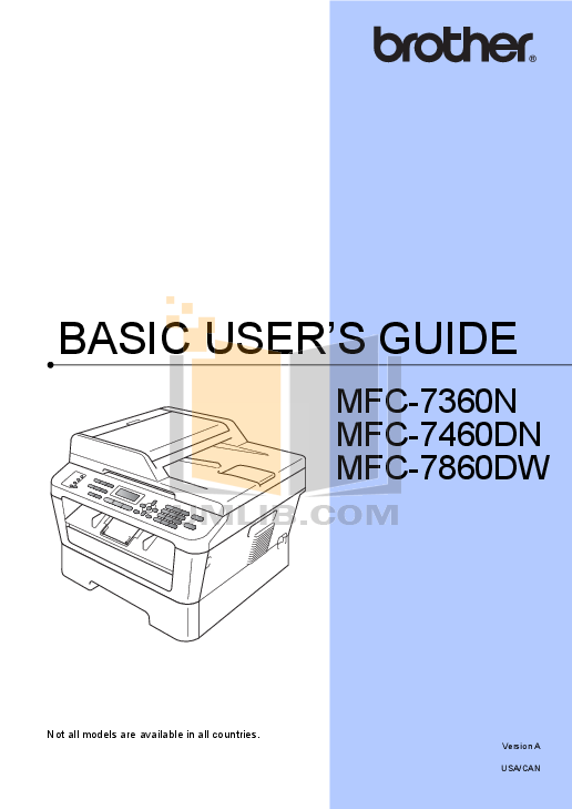 Brother printer mfc 7440n user manual free