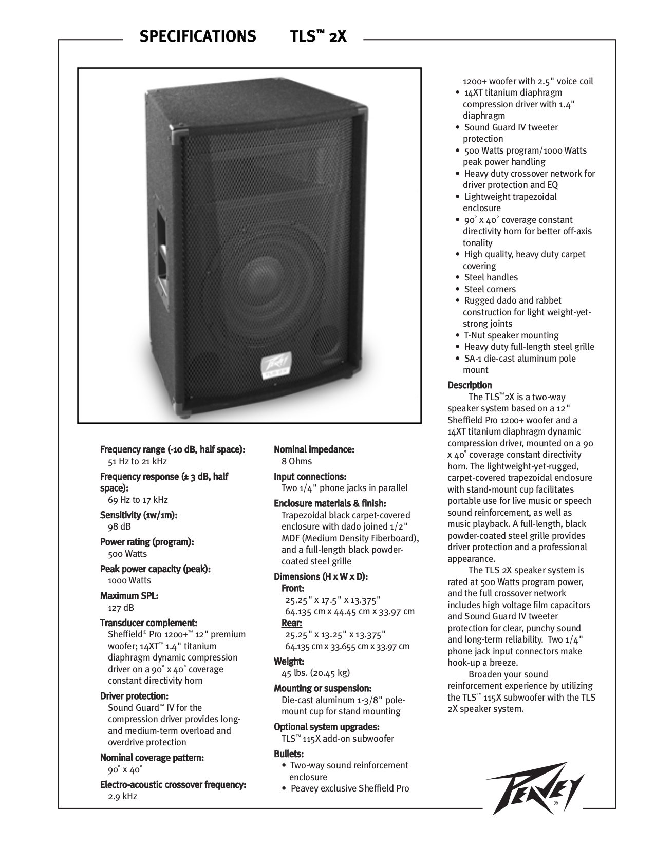peavey 115tls