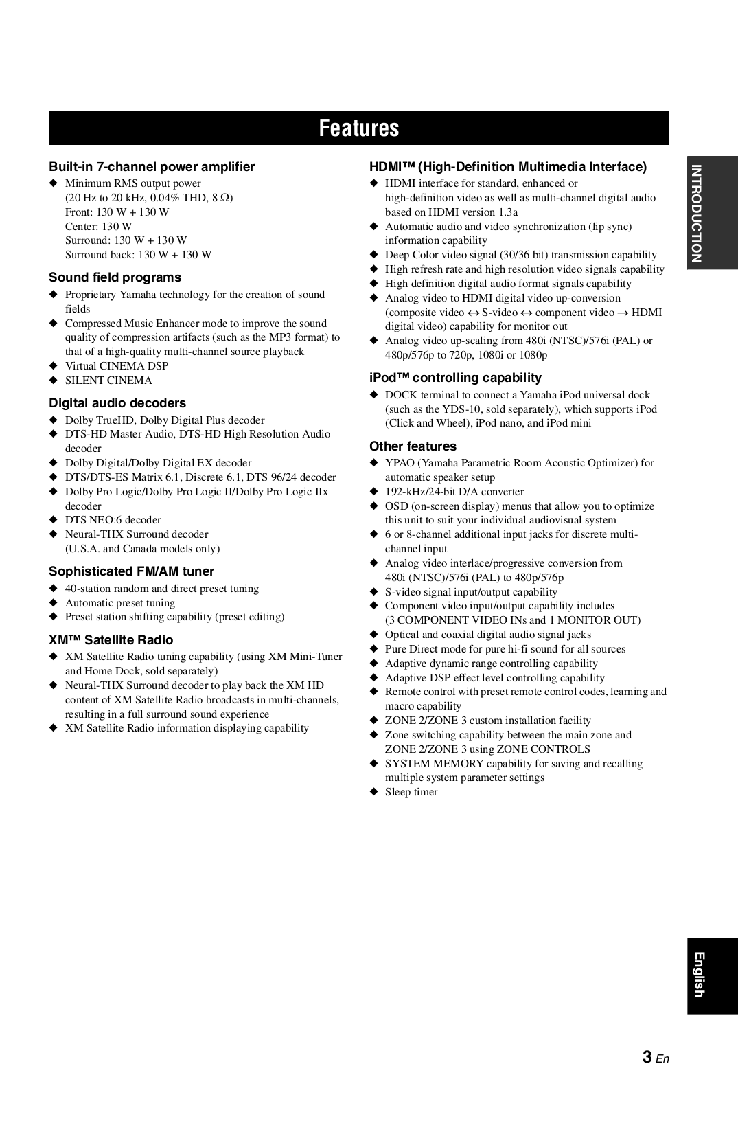 PDF manual for Yamaha Receiver RX-V1800