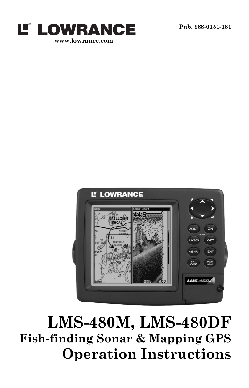 Download free pdf for Lowrance LMS150 GPS GPS manual