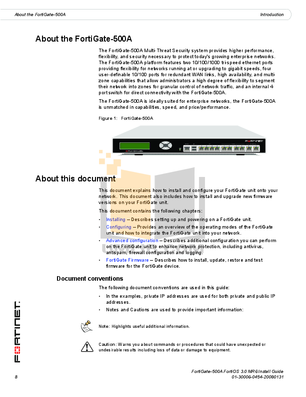 PDF manual for Fortinet Router FortiGate FortiGate-500