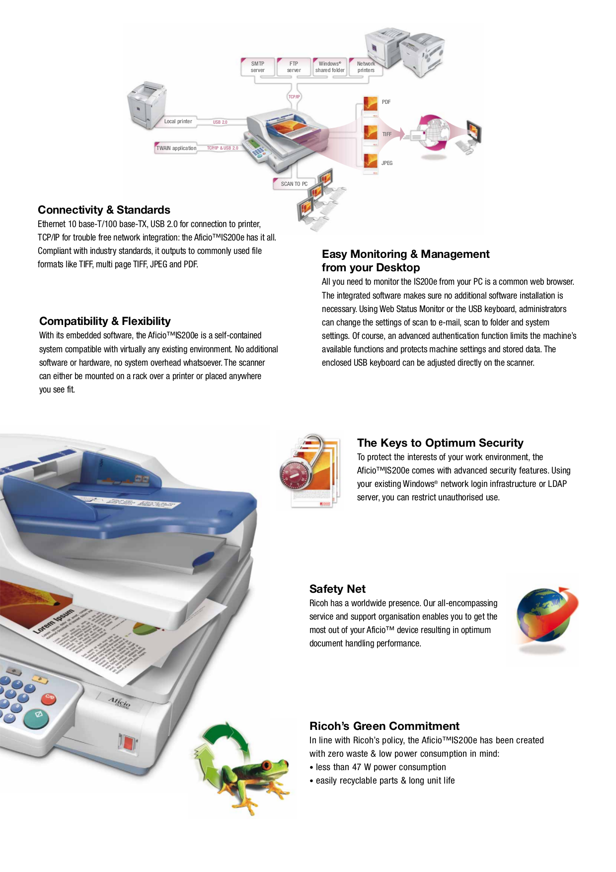 PDF manual for Ricoh Scanner IS200E
