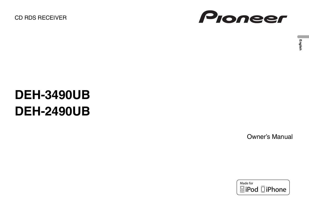 Download free pdf for Pioneer DEH-340 Car Receiver manual