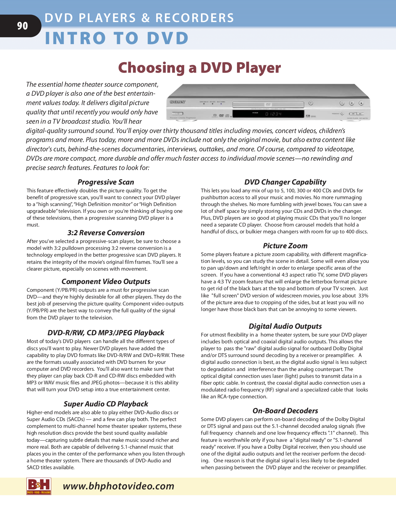 PDF manual for Sony DVD Players SLVD560P