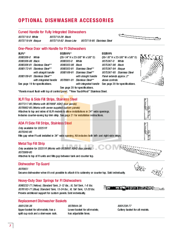 PDF manual for Asko Dishwasher D3112SS