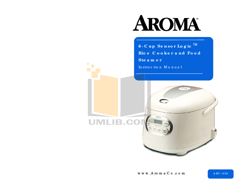 Download free pdf for Aroma ARC-856 Cookers Other manual