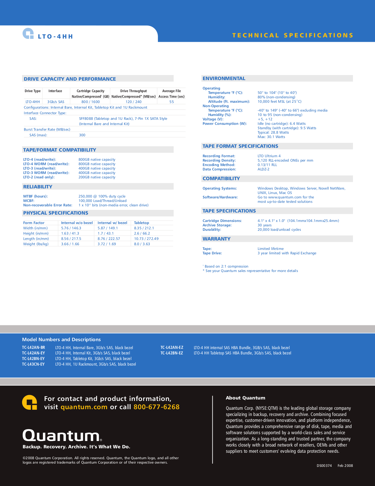 PDF manual for Quantum Storage LTO 4